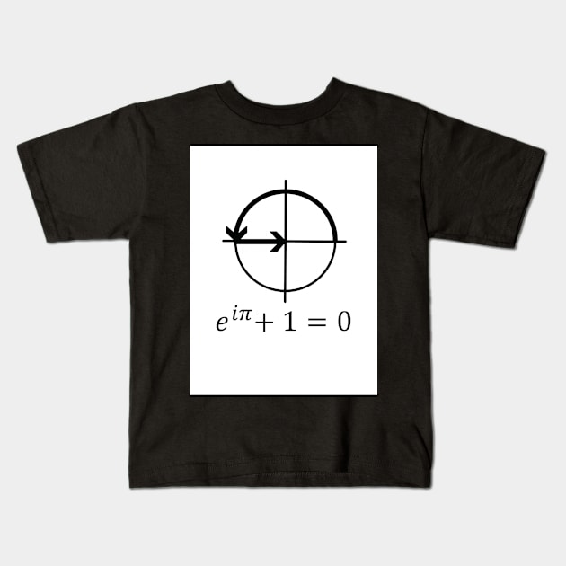 Euler's identity Kids T-Shirt by ScienceCorner